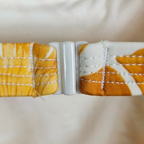 Janie and Jack Yellow One Piece Swimsuit Tropical Palm Bathing Suit | Girl's 6 - Picture 13 of 16